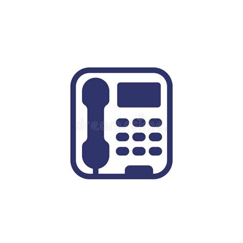 Voip Phone Icon On White Stock Vector Illustration Of Digital 250084391