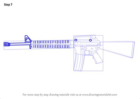 M16 Assault Rifle Drawing