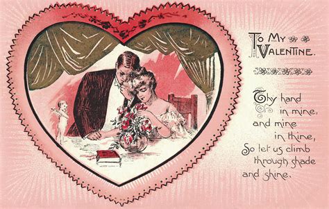 Free Printable Vintage Valentines Day Postcards • Rose Clearfield