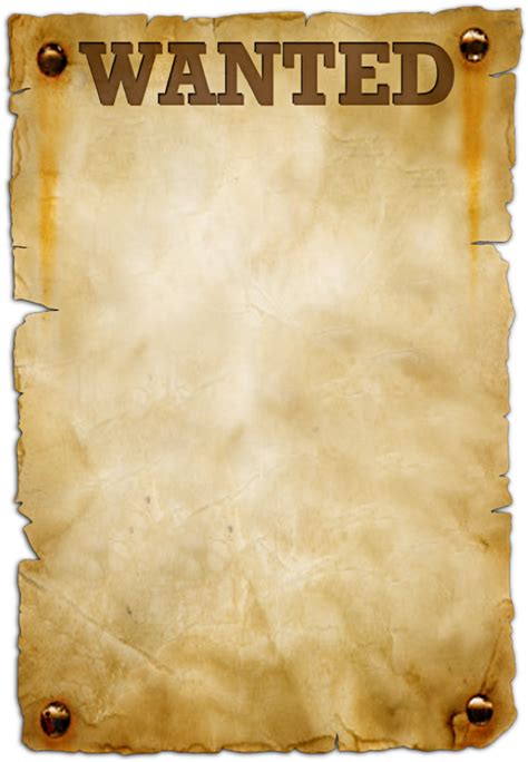 Most Wanted Poster Templates Png Image Transparent Png Free Download