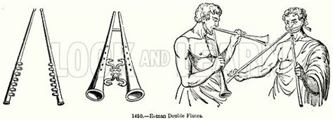 Roman Double Flutes Stock Image Look And Learn