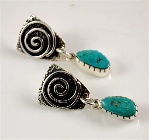 Vernon Begaye Navajo Turquoise Earrings Hoel S Sedona