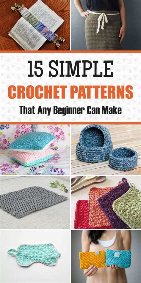 15 Simple Crochet Patterns That Any Beginner Can Make 2019 Yarn Ideas