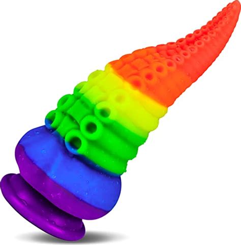 Monster Dildo Colorful Tentacle Dildo Dragon Dildo With Strong Suction Cup Anal