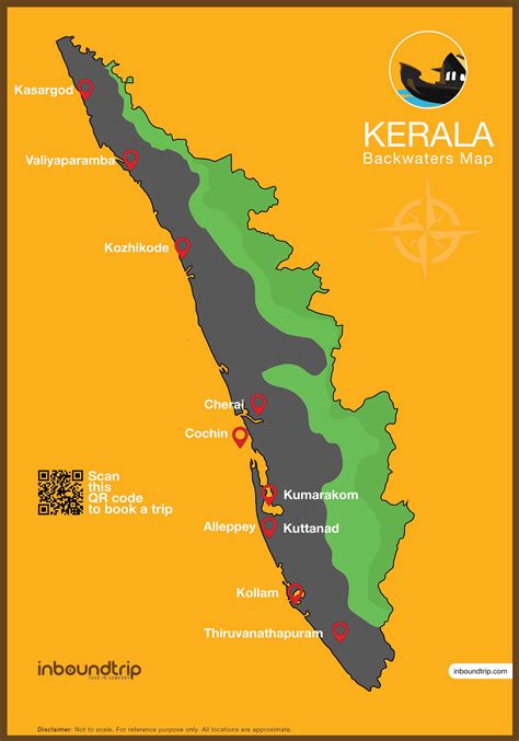 Kerala map state fact and travel information. Kerala Backwaters Map - Kerala Taxi Tours - Travel experiences, guides and tips