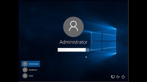 Windows 10 Enable The Built In Administrator Account Youtube