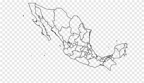 Mexico Mapa Blanco Y Negro Png Mexico Colorido 2cm Negro Wanderlust Maps