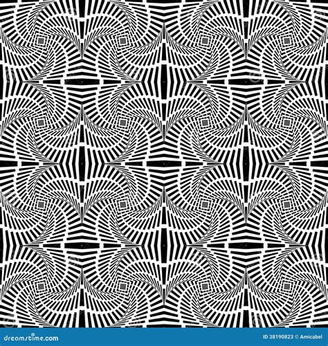 Design Seamless Uncolored Swirl Movement Pattern Stock Vector Image