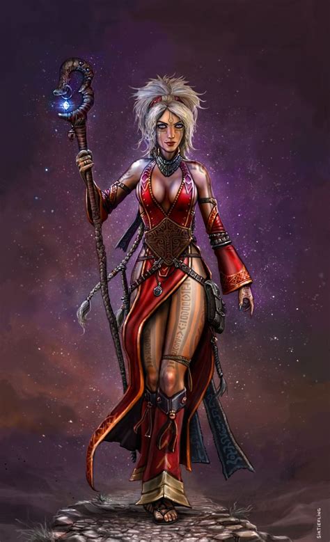 The Iconic Sorceress By Sirtiefling On Deviantart Fantasy Female Warrior Sorceress Fantasy