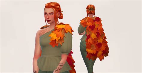 Sims 4 A Fortnite Autumn Queen Cape Conversion The Sims Book