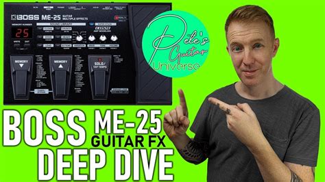 Boss Me 25 Guitar Multi Fx Ultimate Demo Tutorial And Sound Test