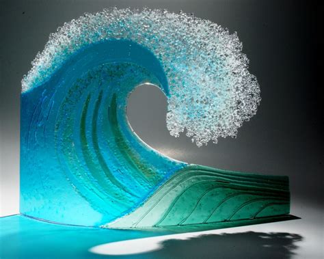 Art Glass By David Hobday Are Don T Believe The Waves In Belize Are Quite This Large But