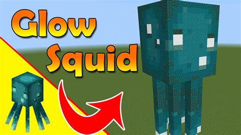 Minecraft Glow Squid Glow Squid Statue Minecraft Mob Build Tutorial