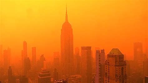 Dangerous Smoke Conditions In Nyc Due To Wildfire Smoke Youtube