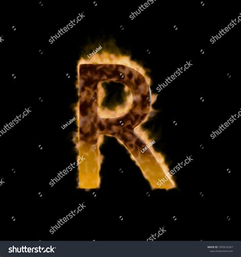 Hot Flame Font Burning Fire Alphabet Stock Illustration 1993616267