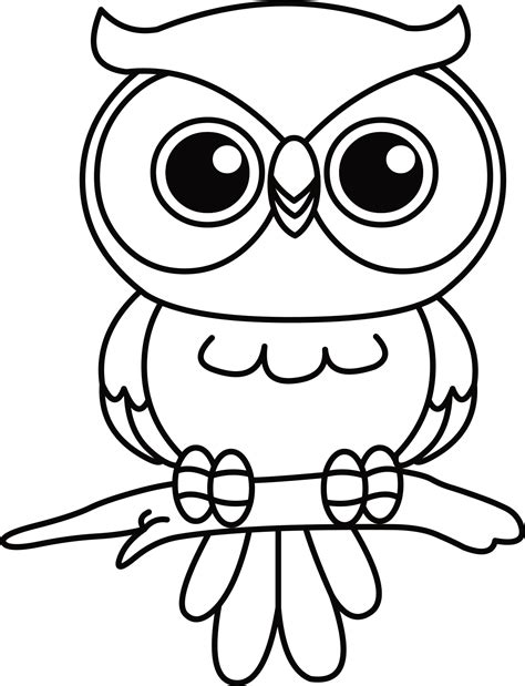 ️baby Owl Coloring Page Free Download