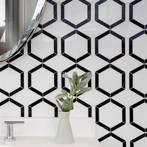 Black And White Mosaics Mosaic Tile Collections