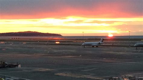 Sunrise At The Airport Photo