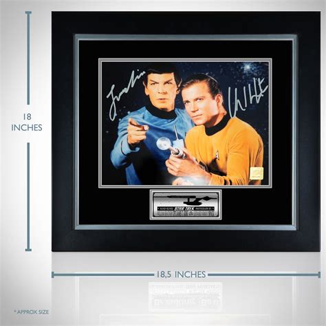 Star Trek Hand Signed Photo By Leonard Nimoy And William Shatner Rare T