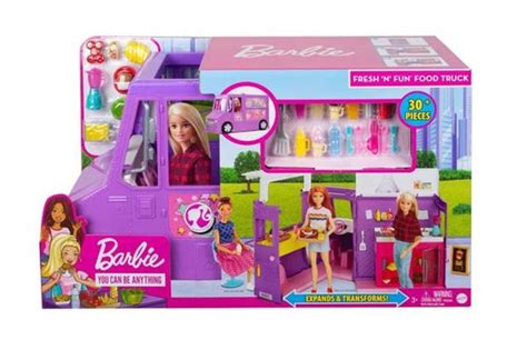 Barbie Food Truck Caminhão De Comida Gmw07 Mattel Brinquedos Barbie