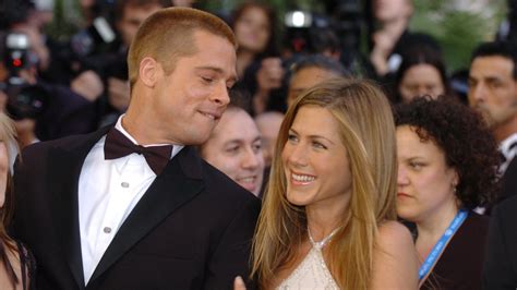 brad pitt blushes as ex jennifer aniston calls him sexy in touch weekly