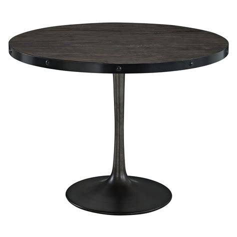 Modway Drive Dining Table | Industrial dining table, Modern dining table, Dining table black