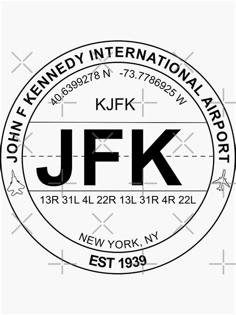 John F Kennedy International Airport Jfk Sticker For Sale By