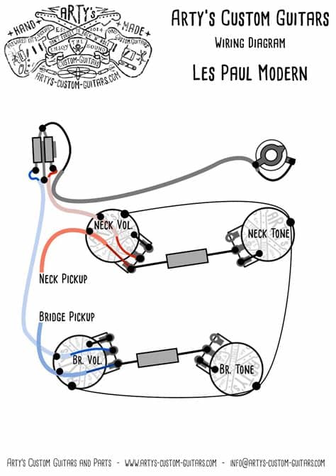 Arty's Custom Guitars Wiring Diagram Plan Les Paul ...