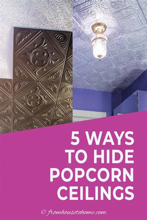Hide Popcorn Ceilings 5 Easy Ways To Cover Popcorn Ceilings