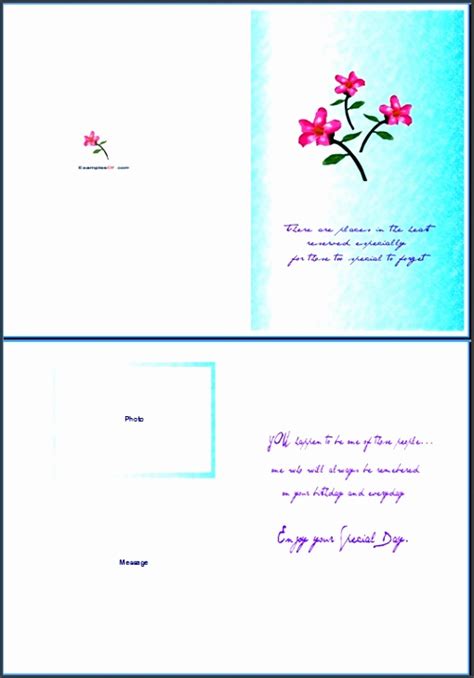 Printable Greeting Card Template Word Printable Cards