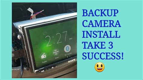 Backup Camera Install Take 3 Success Youtube