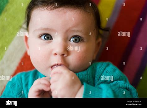 Cute And Funny Baby Girl Stock Photo Alamy