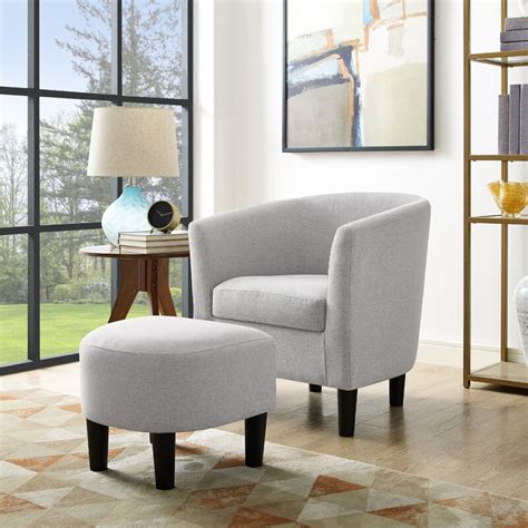 Latitude Run Modern Accent Chair Upholstered Comfy Arm Chair Linen