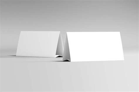 Download Free Horizontal Table Tent Mockup (PSD)