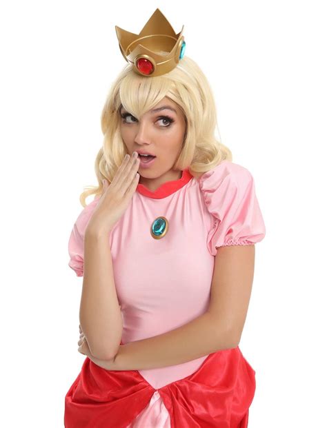 Super Mario Bros Princess Peach Deluxe Costume Hot Topic