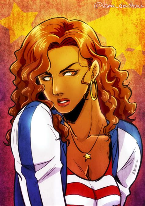 Shima Deadstock America Chavez Marvel 1girl Animification Artist Name Breasts Brown Hair