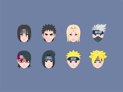 Color Icons Naruto Characters By Marina Green For Icons8 On Dribbble