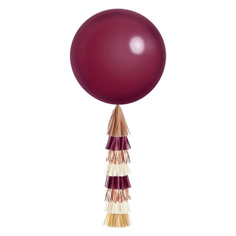 Giant Balloon With Tassels Burgundy Balloons And Accessories Michaels