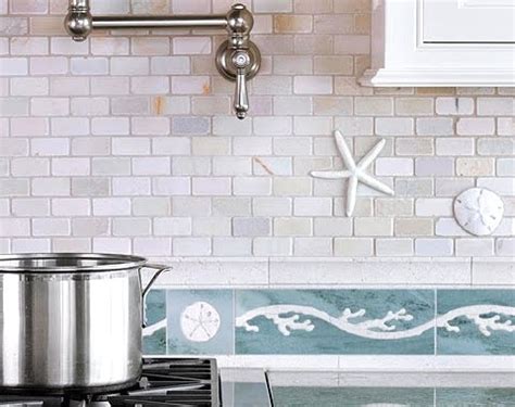 Best menards kitchen backsplash tiles from tack tile™ peel & stick vinyl backsplash at menards.source image: A Coastal Kitchen Tiles Backsplash Brings the Ocean Inside ...