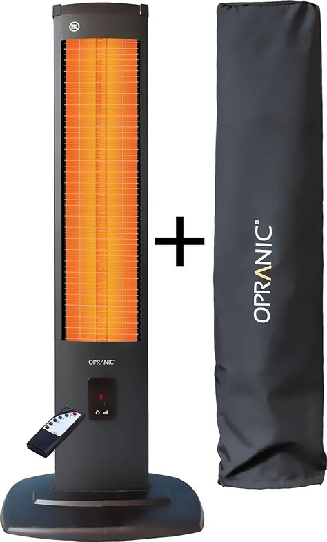 OPRANIC KW Electric Patio Heater With Cover Watts IP Infrared Heater Indoor