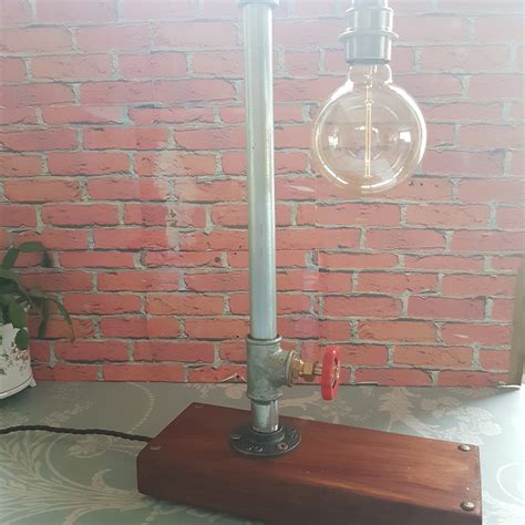 Steel Conduit Table Lamp Malleable Pipe Lamp Handmade Lamps Etsy