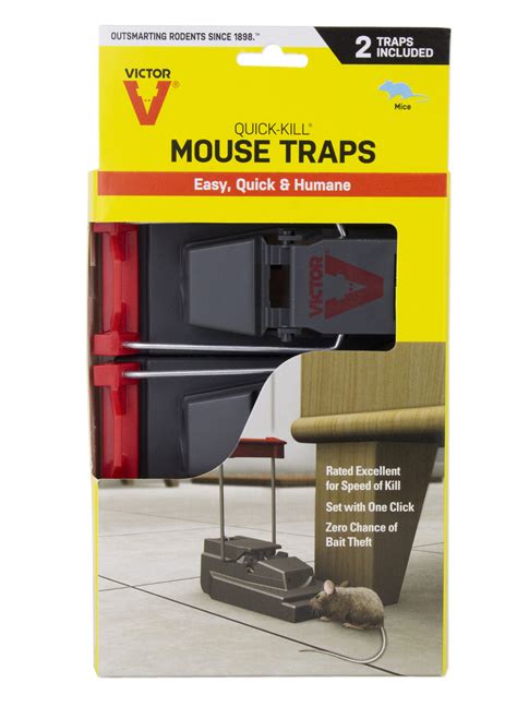 Victor Quick Kill Plastic Mouse Traps 2 Pack