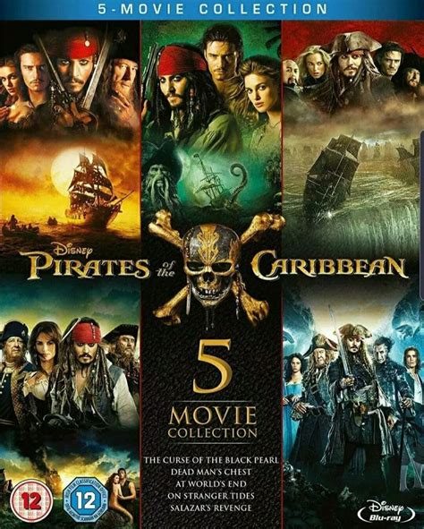Pirates Of The Caribbean Dvd 5 Movies Co Pirates Of The Caribbean