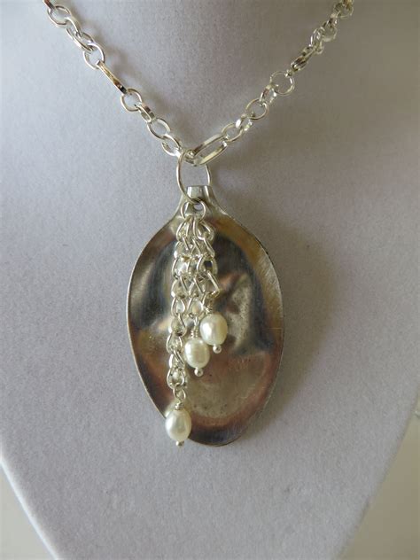 Antique Silver Spoon Necklace Janell Jewellry