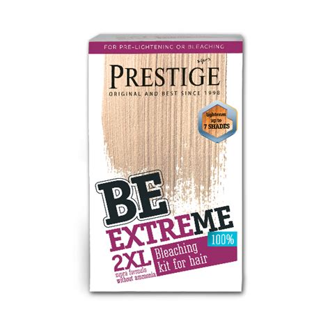 Specially developed to give you endless bleaching options. Bleaching kit for hair BeEXTREME 100% vip's PRESTIGE ...