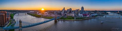 Cincinnati Skyline, Panoramic 1 - Inlight Studios