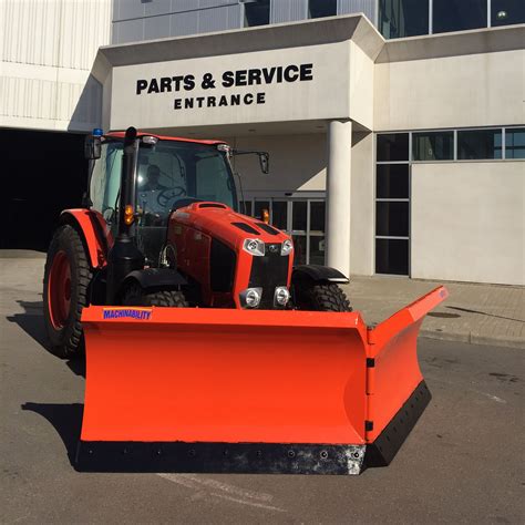 Kubota M Series Tractor Ready To Plow Some Serious Snow Snow Removal