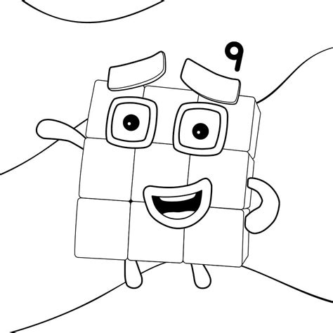 Numberblocks Four Printable Coloring Pag Coloring For Kids Printable