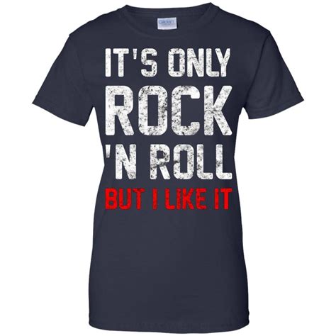 Its Only Rock And Roll T Shirt Navy T Shirt Shirts Rock Roll