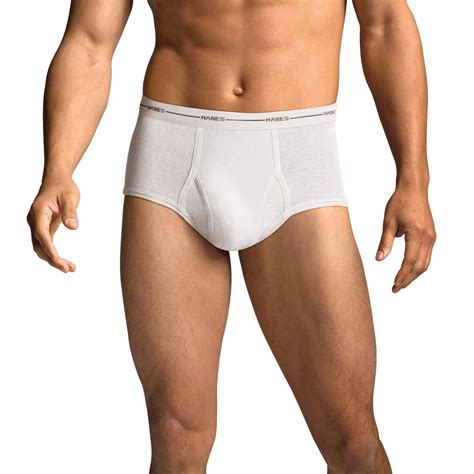new hanes men s cotton white briefs with comfort flex waistband pack of 3
